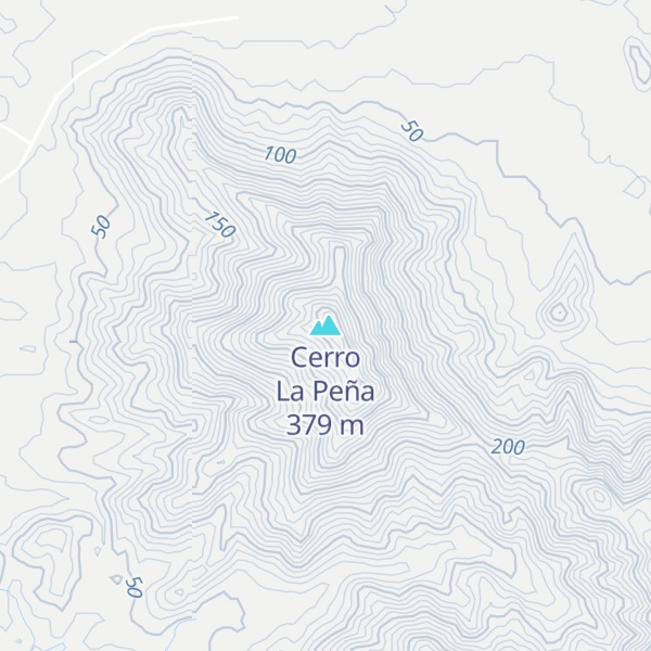 Map of Cerro La Peña
