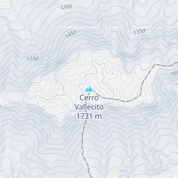 Map of Cerro Vallecito