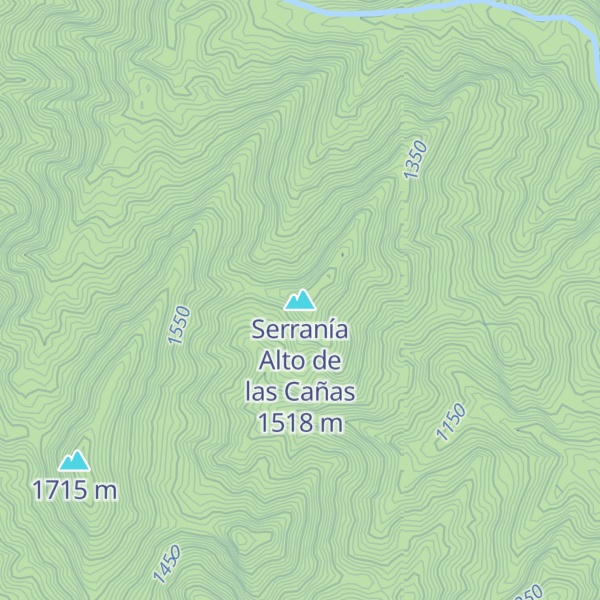 Map of Serranía Alto de las Cañas