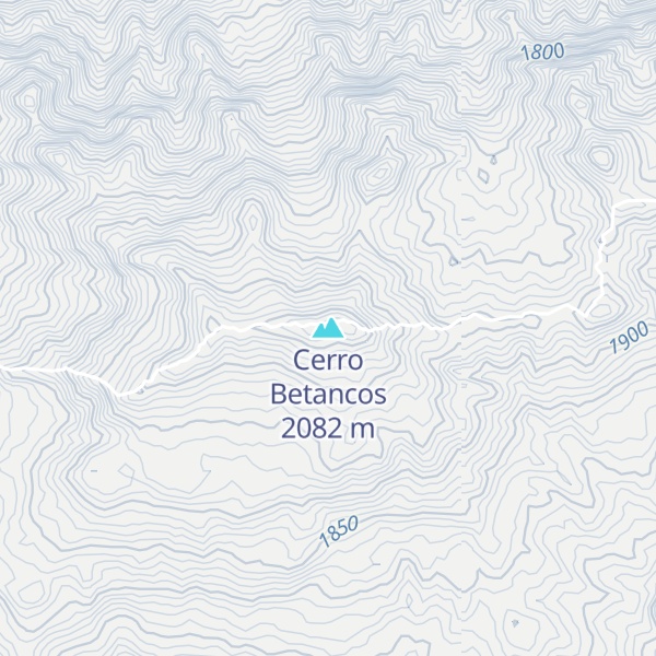 Map of Cerro Betancos