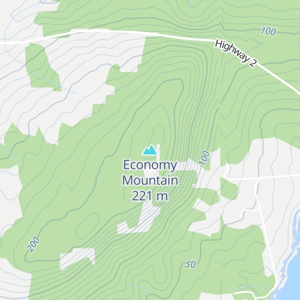 Map of Economy Mountain