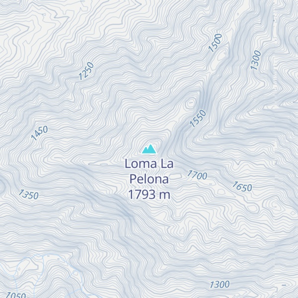 Map of Loma La Pelona