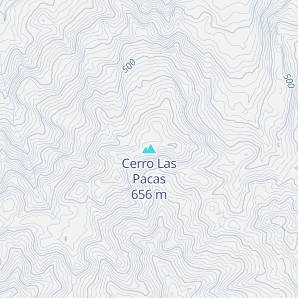 Map of Cerro Las Pacas