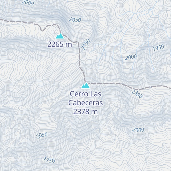 Map of Cerro Las Cabeceras