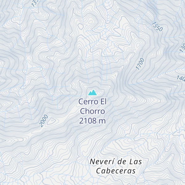 Map of Cerro El Chorro