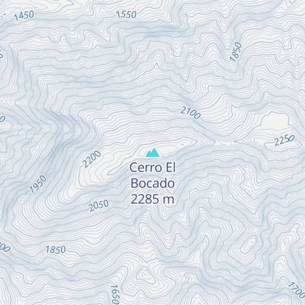 Map of Cerro El Bocado