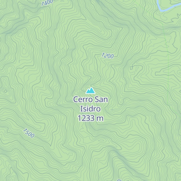Map of Cerro San Isidro