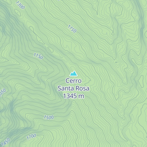 Map of Cerro Santa Rosa