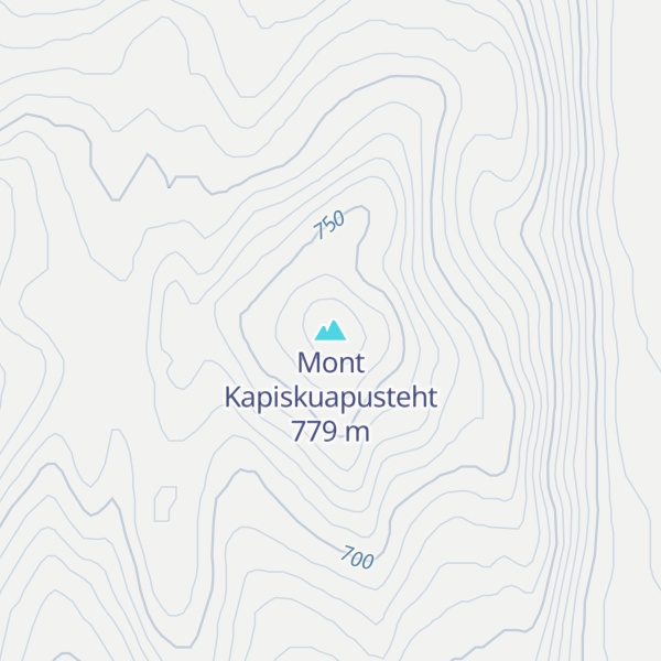 Map of Mont Kapiskuapusteht
