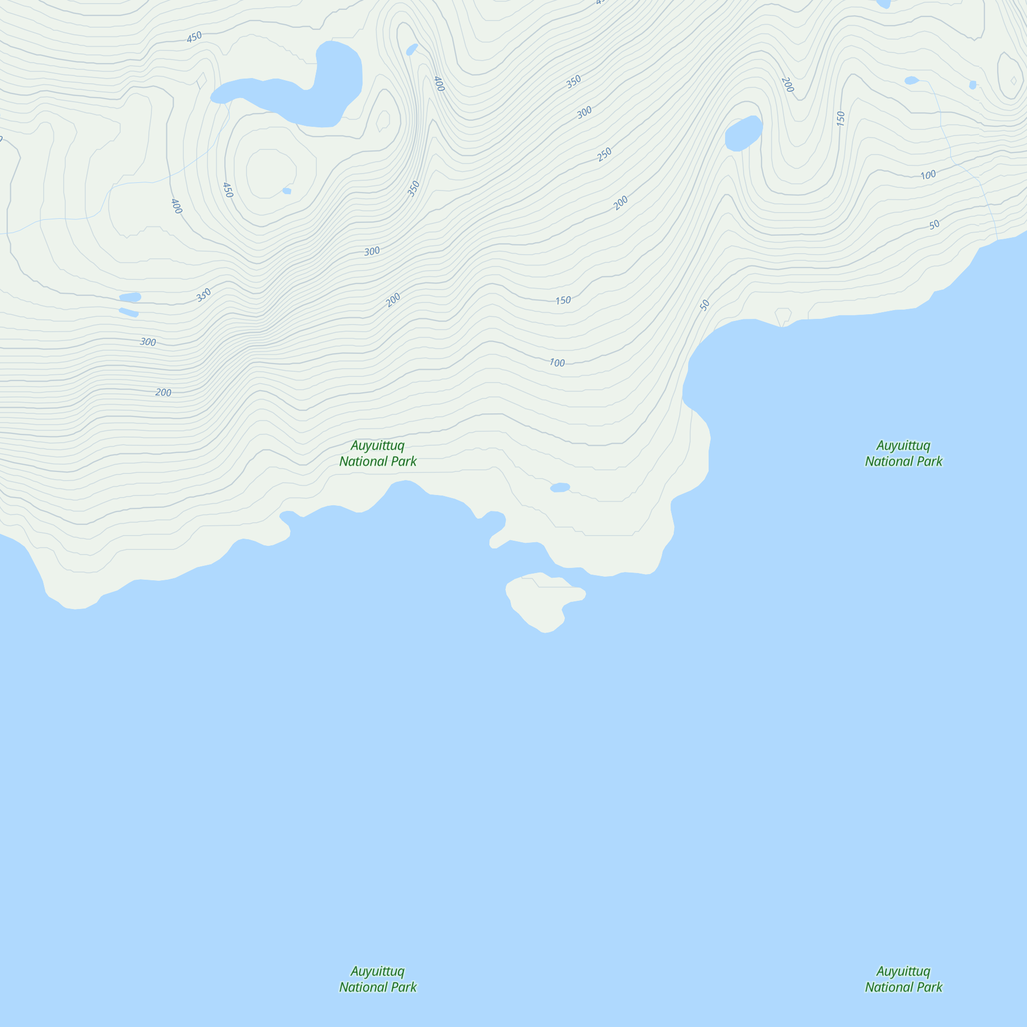 Mouth of North Pangnirtung Emergency Shelter map