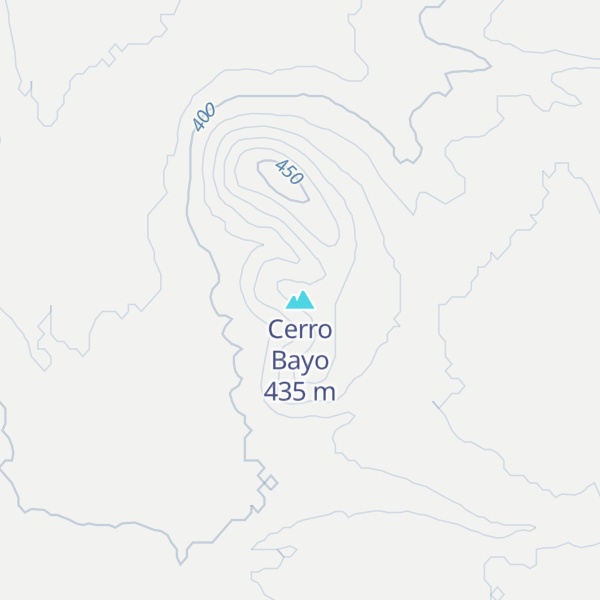 Map of Cerro Bayo