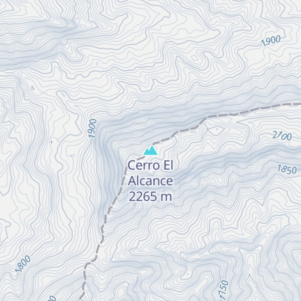 Map of Cerro El Alcance