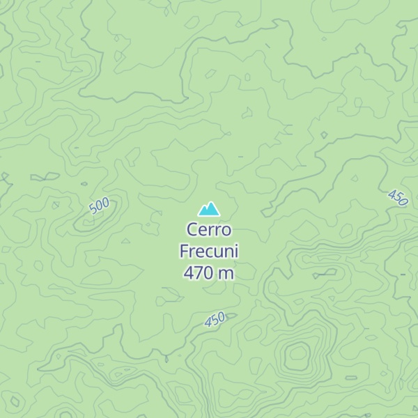 Map of Cerro Frecuni