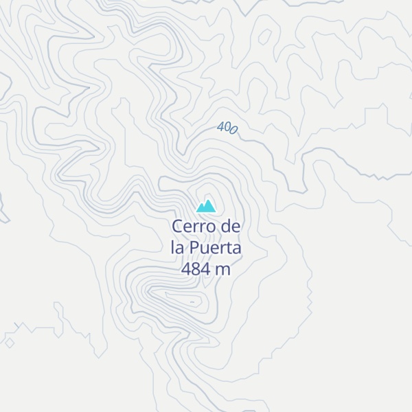 Map of Cerro de la Puerta