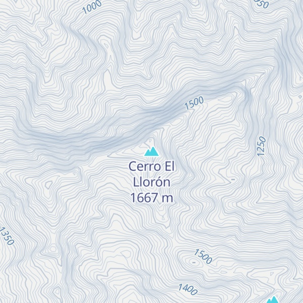 Map of Cerro El Llorón