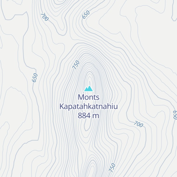 Map of Monts Kapatahkatnahiu