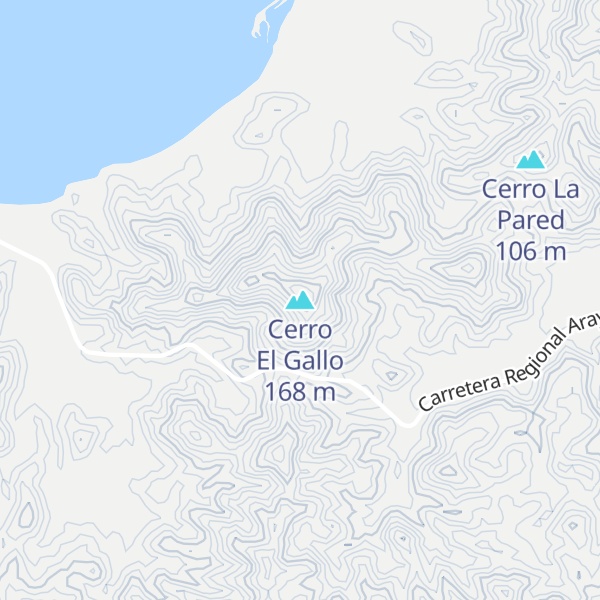Map of Cerro El Gallo