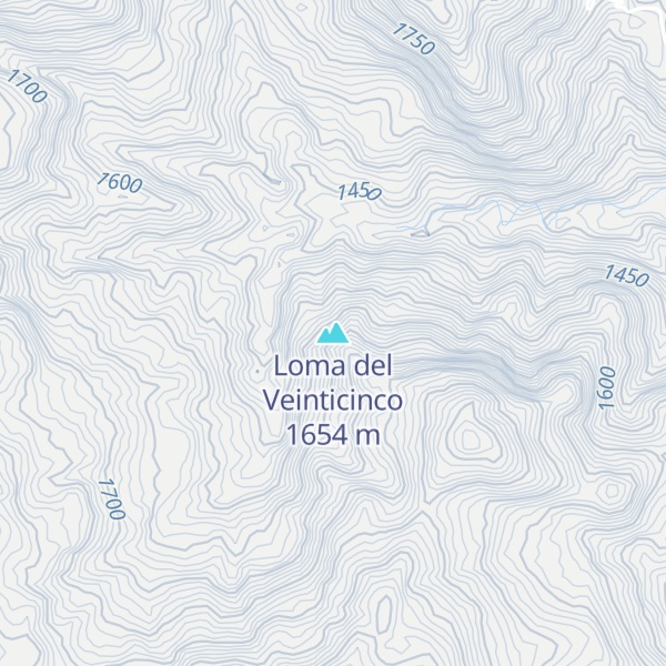 Map of Loma del Veinticinco