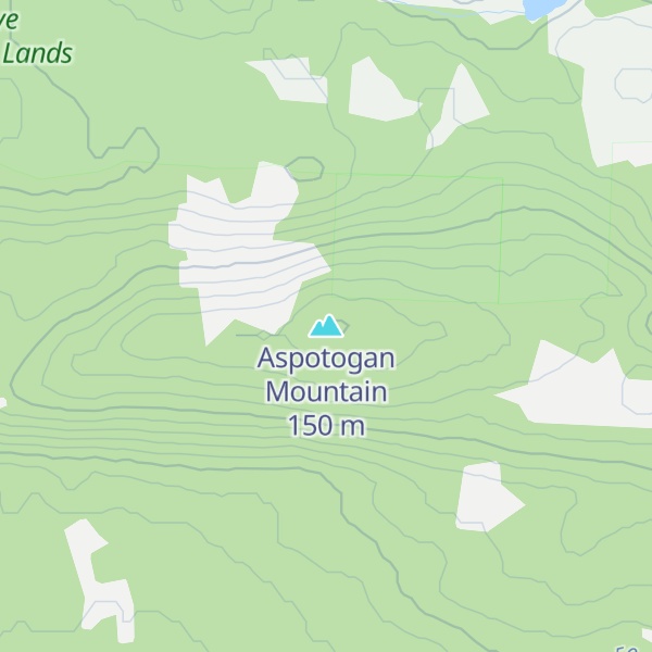 Map of Aspotogan Mountain