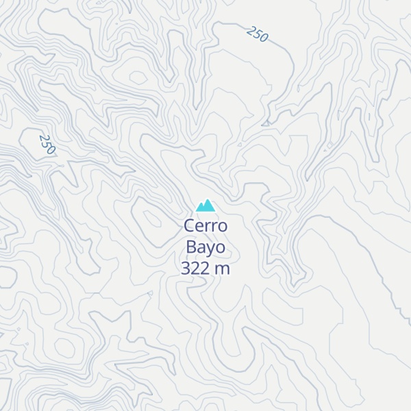 Map of Cerro Bayo