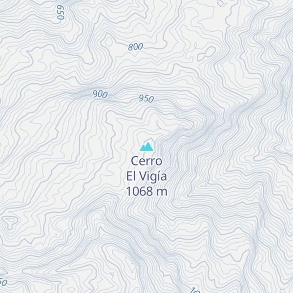 Map of Cerro El Vigía