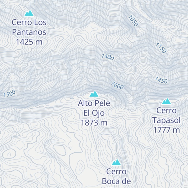 Map of Alto Pele El Ojo