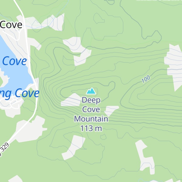 Map of Deep Cove Mountain