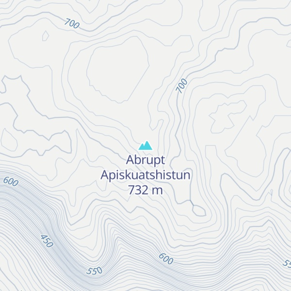 Map of Abrupt Apiskuatshistun