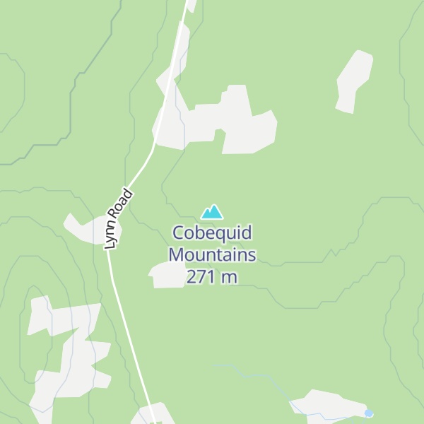 Map of Cobequid Mountains