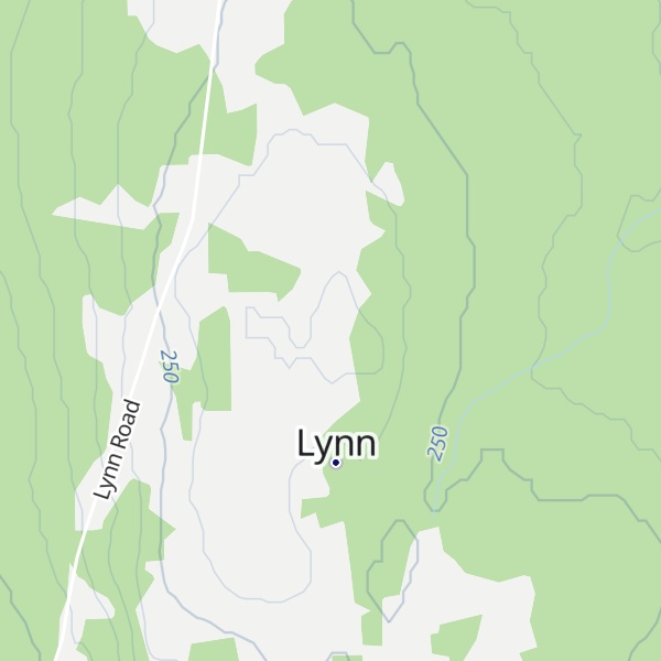 Map of Lynn Mountain