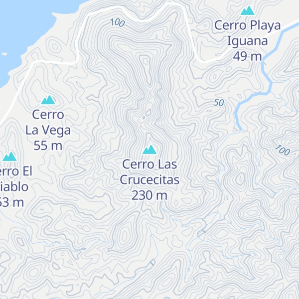 Map of Cerro Las Crucecitas