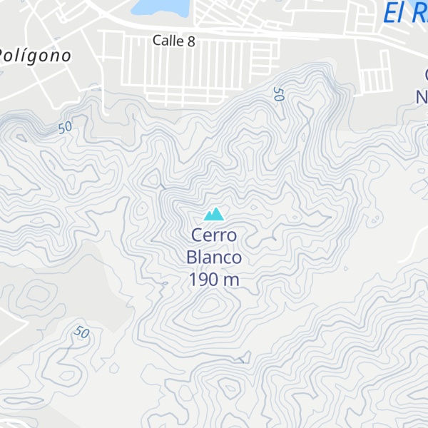 Map of Cerro Blanco