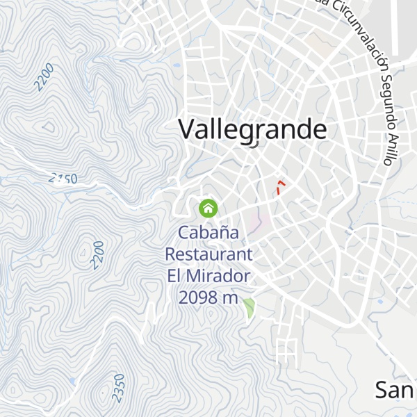 Map of Cabaña Restaurant El Mirador