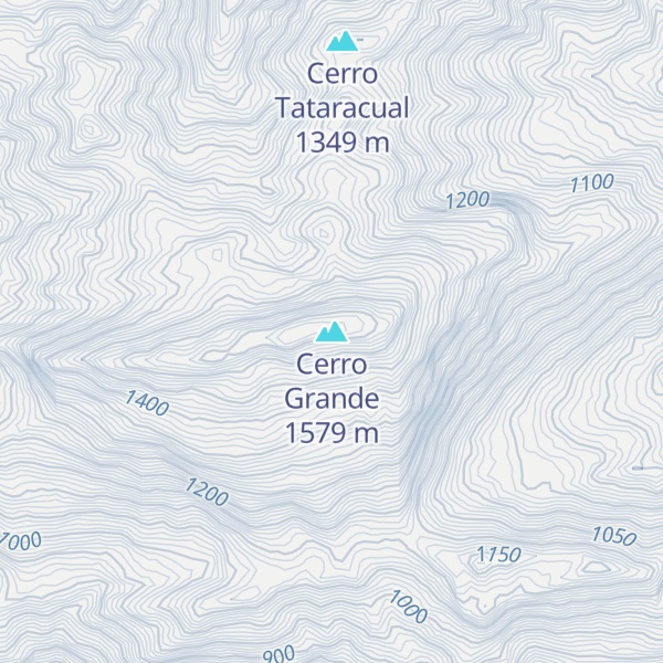 Map of Cerro Grande