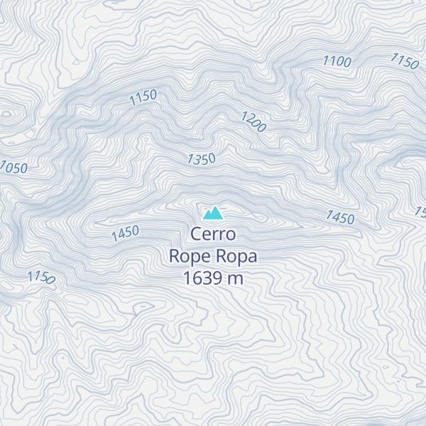 Map of Cerro Rope Ropa