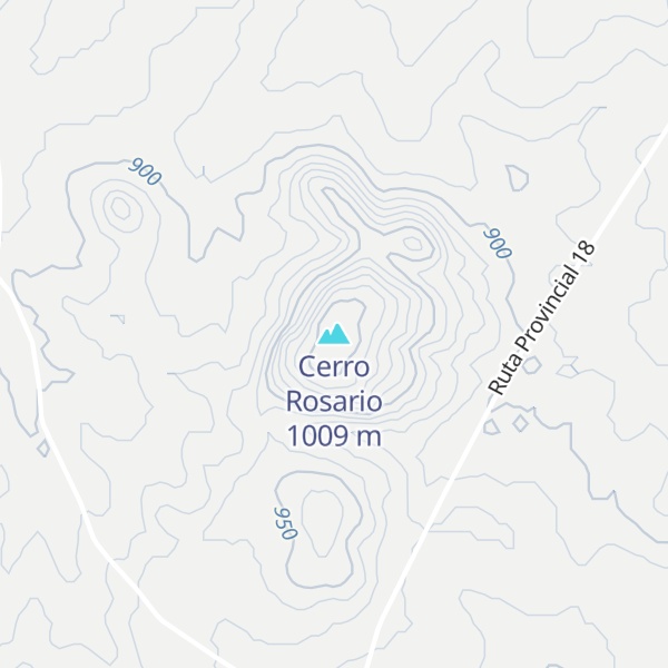 Map of Cerro Rosario