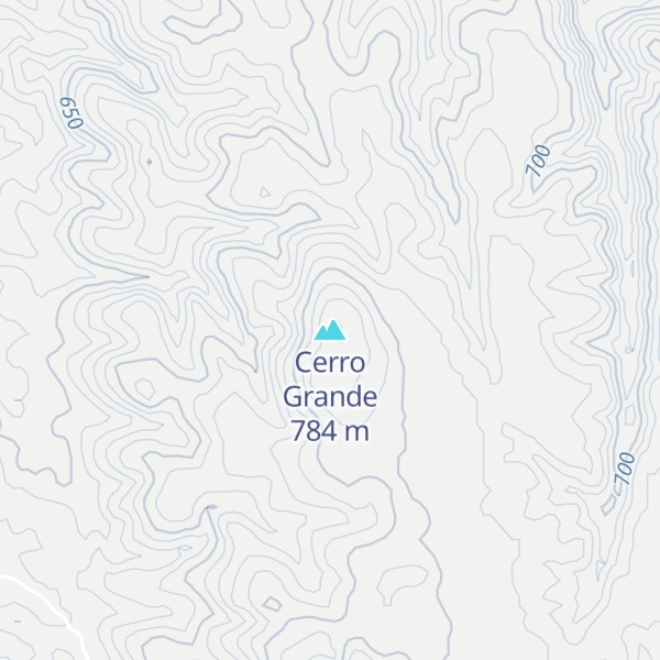 Map of Cerro Grande