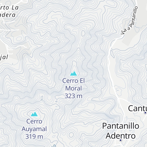 Map of Cerro El Moral