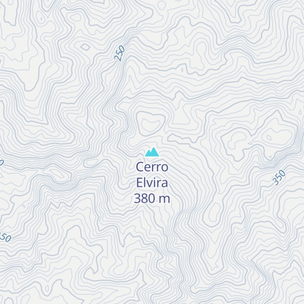 Map of Cerro Elvira