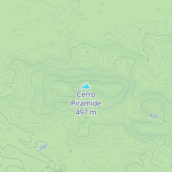 Map of Cerro Pirámide