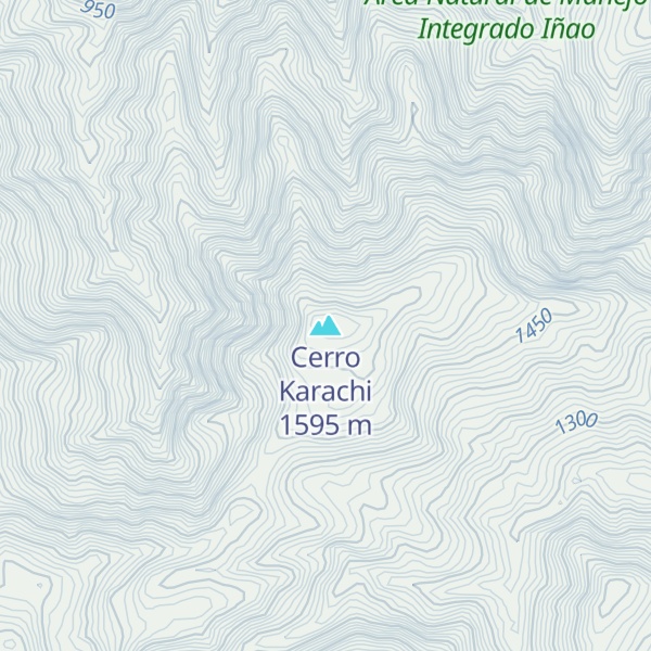 Map of Cerro Karachi