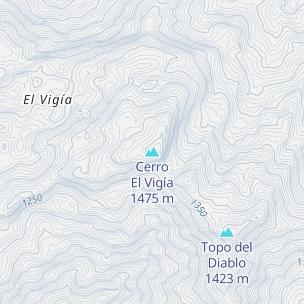 Map of Cerro El Vigía