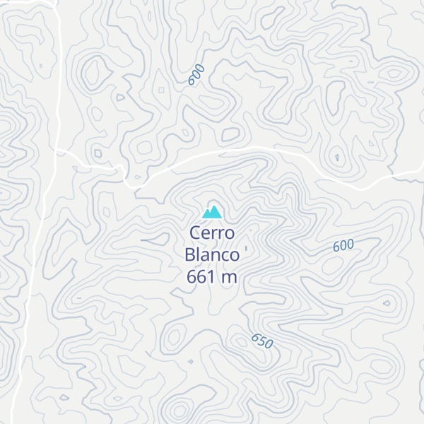 Map of Cerro Blanco