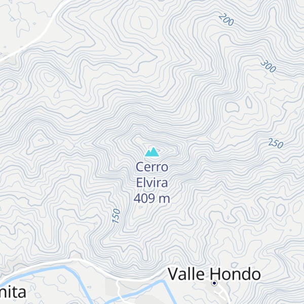 Map of Cerro Elvira