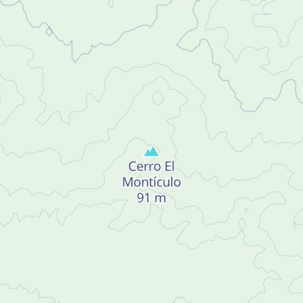 Map of Cerro El Montículo