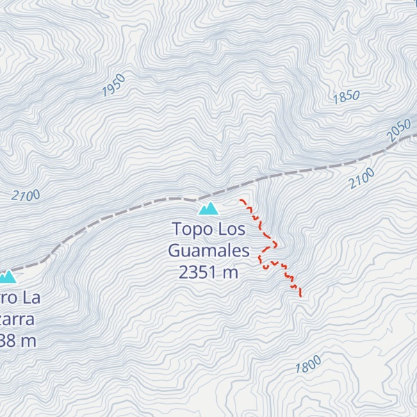 Map of Topo Los Guamales