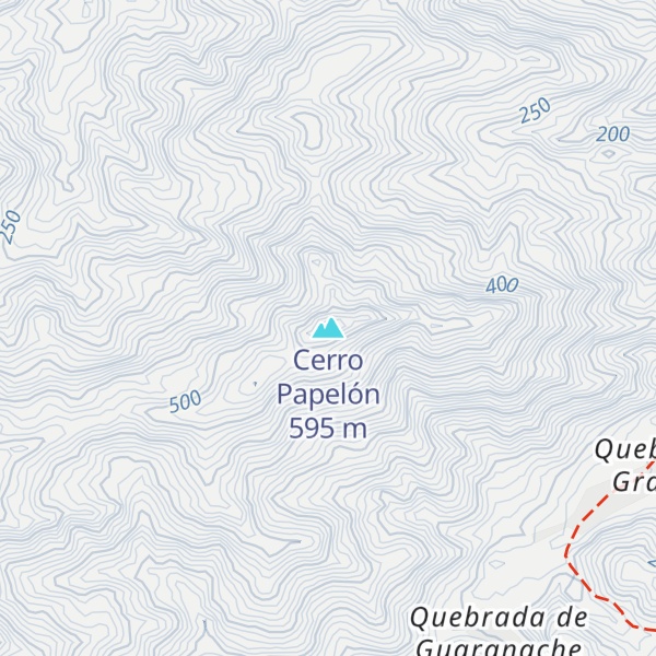 Map of Cerro Papelón