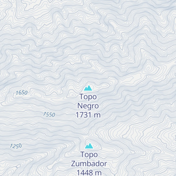 Map of Topo Negro