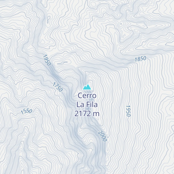 Map of Cerro La Fila