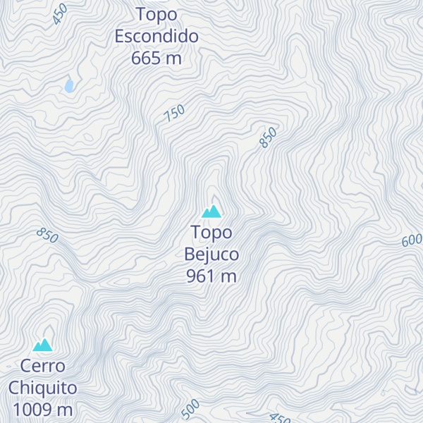Map of Topo Bejuco